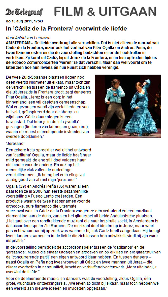 De Telegraaf 18 08 2011